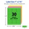 Avery Printable Labels with Sure Feed, 1" x 2-5/8", Assorted Neon Colors (Green, Magenta, and Yellow), Removable Adhesive, Laser & Inkjet Compatible, 360 Blank Labels Total (6479)
